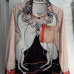 Burberry Silk Unicorn Shirt